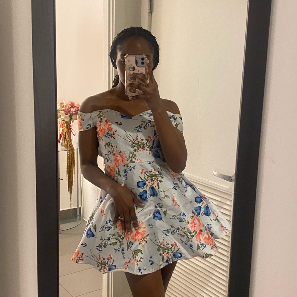 Floral Off-Shoulder Dress